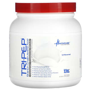 Metabolic Nutrition, Tri-Pep（トリペップ）、分岐鎖アミノ酸、プレーン、400g（14.1オンス）