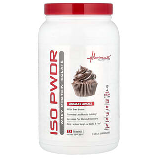 Metabolic Nutrition, ISOpwdr, Whey Protein Isolate, Chocolate Cupcake, 1.52 lb (690 g)