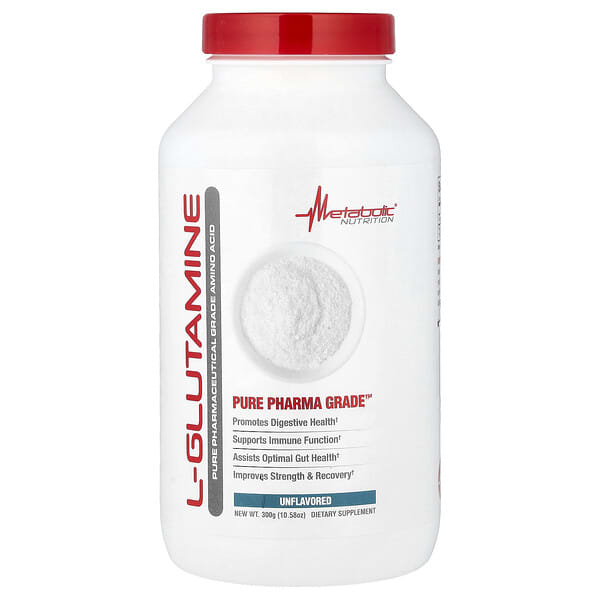 Metabolic Nutrition, L-Glutamin, uden smag, 300 g