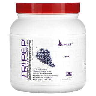 Metabolic Nutrition, Tri-Pep，支鏈氨基酸，葡萄，400 g