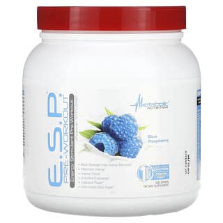 Metabolic Nutrition, ESP Pré-entraînement, Framboise bleue, 300 g