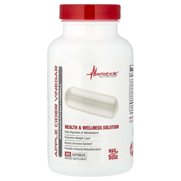 Metabolic Nutrition, 蘋果醋，90 粒膠囊