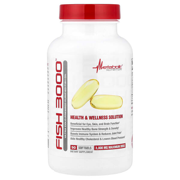 Metabolic Nutrition, Ikan 3000™, 90 Kapsul Lembut