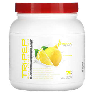 Metabolic Nutrition, Tri-Pep, BCAAs, Lemonade Flavor, 14.1 lbs (400 g)