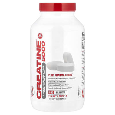 Metabolic Nutrition, Creatine 5000™, 180 Tablets (1,666 mg each tablet)
