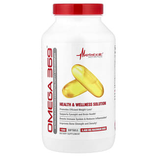 Metabolic Nutrition, Omega 369, 180 Softgels (1,200 mg per Softgel)