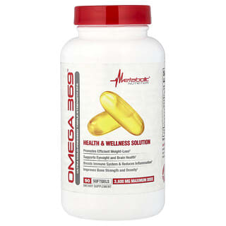 Metabolic Nutrition, Omega 369, 90 Weichkapseln (1.200 mg pro Weichkapsel)
