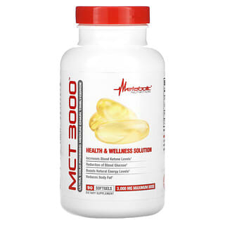 Metabolic Nutrition, MCT 3000, 1,000 mg, 90 Softgels