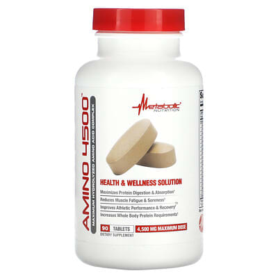 Metabolic Nutrition, Amino 4500, 90 Tablets