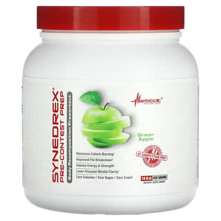 Metabolic Nutrition, Synedrex, засіб для підготовки до змагань, зелене яблуко, 420 г (14,8 унції)