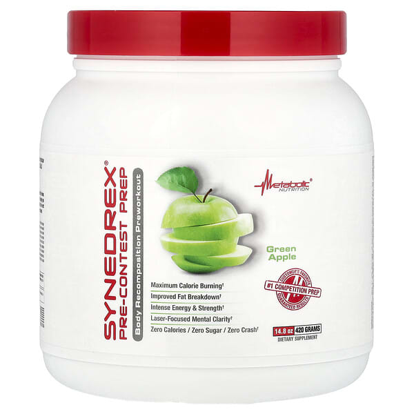 Metabolic Nutrition, Synedrex，賽前準備，青蘋果味，14.8 盎司（420 克）