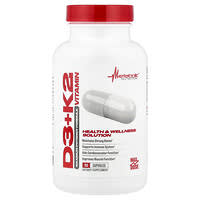 Metabolic Nutrition, 維生素 - D3 + K2，特大效力配方，90 粒膠囊