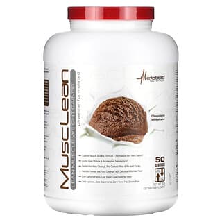 Metabolic Nutrition, MuscLean, Gain de poids pour les muscles maigres, Milk-shake au chocolat, 5 kg