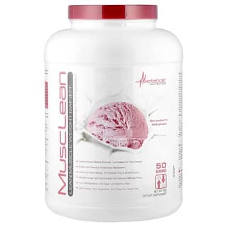 Metabolic Nutrition, MuscLean, Penambah Berat Otot Kurus, Milkshake Strawberi, 5 lb