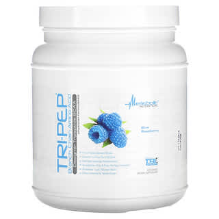 Metabolic Nutrition‏, Tri-Pep, חומצת אמינו מסועפת, בטעם פטל כחול, 14.1 אונקיות, (400 גרם)