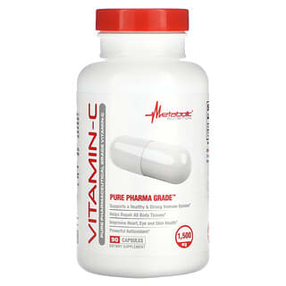 Metabolic Nutrition, Vitamine C, 1500 mg, 90 capsules (750 mg par capsule)