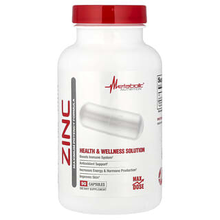 Metabolic Nutrition, 锌，75 毫克，90 粒胶囊
