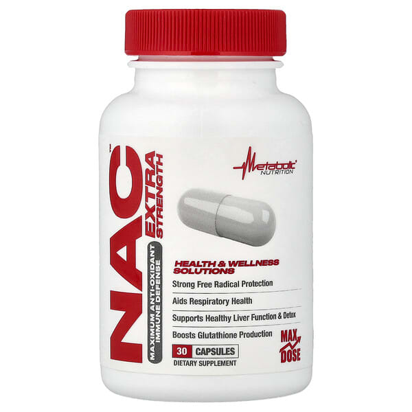 NAC, 30 Capsules (650 mg per Capsule)