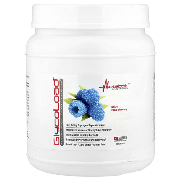 Metabolic Nutrition, GlycoRoad, 블루 라즈베리, 600g
