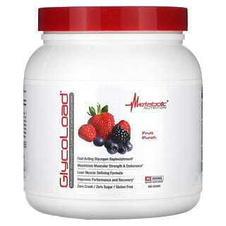 Metabolic Nutrition, GlycoLoad, poncz owocowy, 600 g