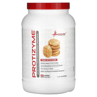 Metabolic Nutrition, Protizyme, Specialized Designed Protein, печенье с арахисовой пастой, 910 г (2 фунта)