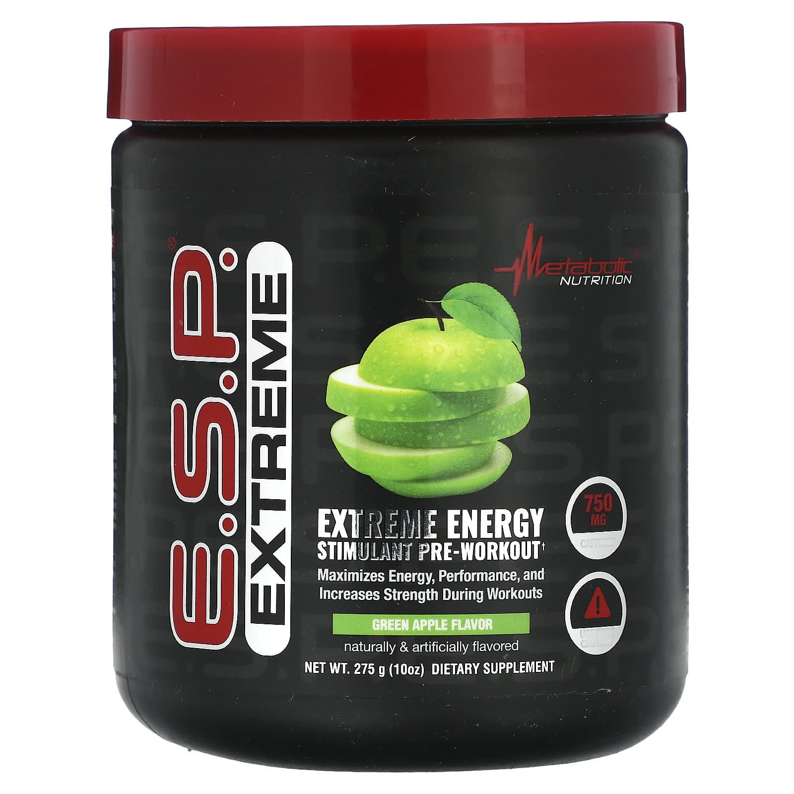 Metabolic Nutrition, E.S.P. Extreme Energy Stimulant PreWorkout, Green