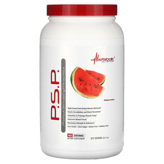 Metabolic Nutrition, PSP Preentrenamiento estimulante para el físico, Sandía`` 672 g (23,7 oz)