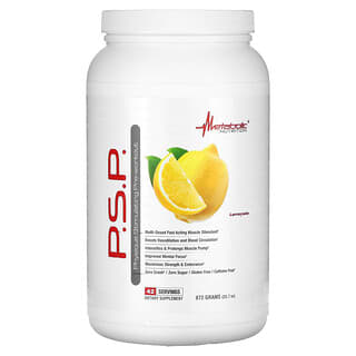 Metabolic Nutrition, PSP Preentrenamiento estimulante para el físico, Limonada`` 672 g (23,7 oz)