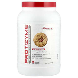 Metabolic Nutrition, Protizyme, specjalnie zaprojektowane białko, maślane ciastko z orzechami pekan, 2 funty