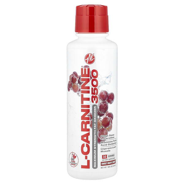L-Carnitine 3500®, Sweet Grape Candy, 16 fl oz (473 ml)
