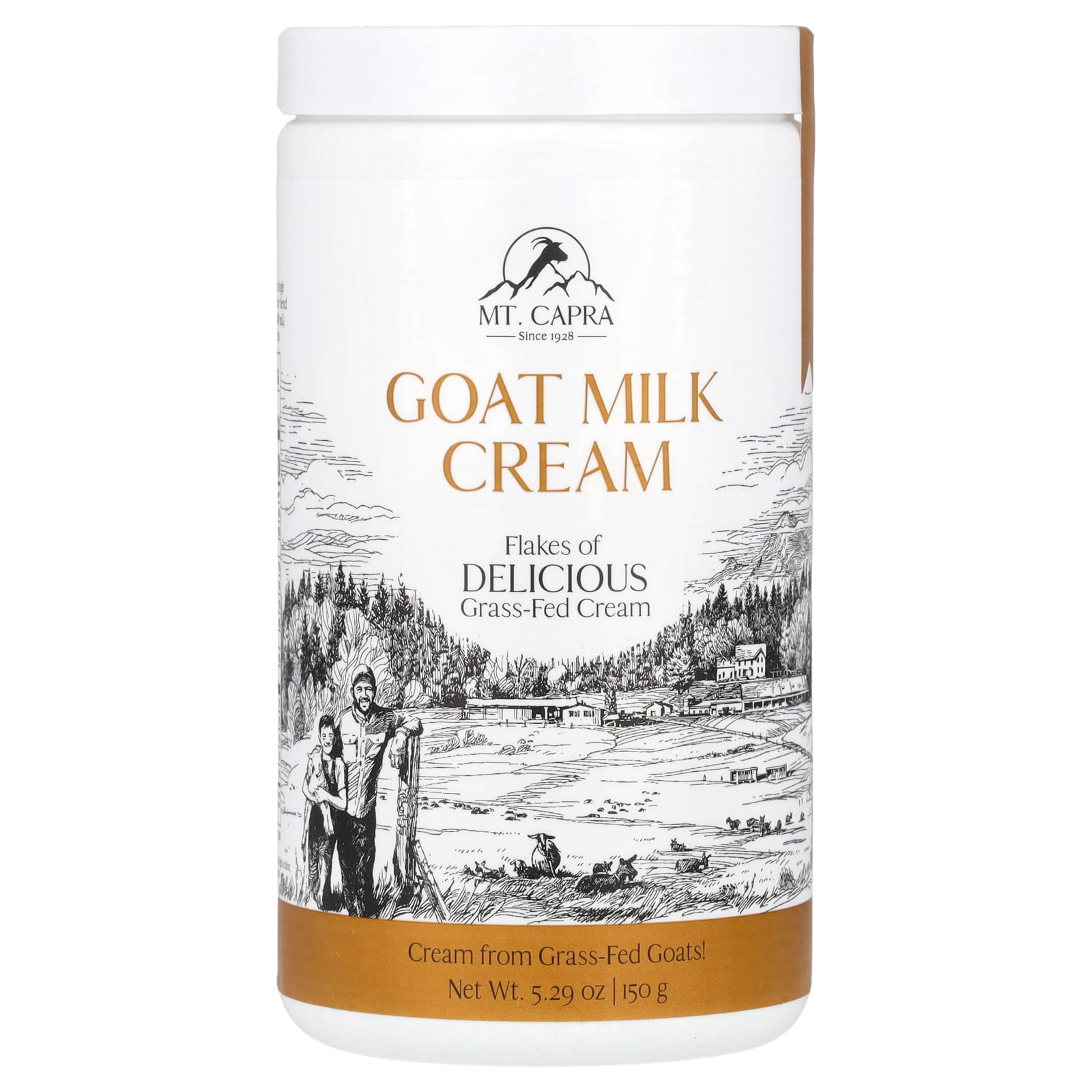 カプラクリーム、 ヤギミルク クリームフレーク、 150 g