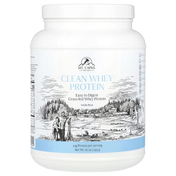 Clean Whey Protein, Vanilla Bean, 16 oz (453 g)