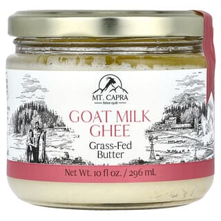 Mt. Capra, Goat Milk Ghee, Ziegenmilch-Ghee, Butter von grasgefütterten Kühen, 296 ml (10 fl. oz.)