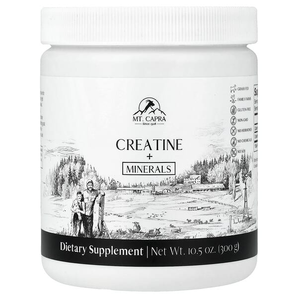 Mt. Capra, 크레아틴 + 미네랄, 300g(10.5oz)