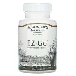 Mt. Capra, 醫生選擇 EZ-GO，草本大便軟化劑，60 粒膠囊