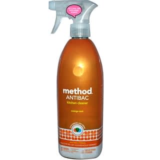Method, Antibac, Kitchen Cleaner, Orange Zest, 28 fl oz (828 ml)