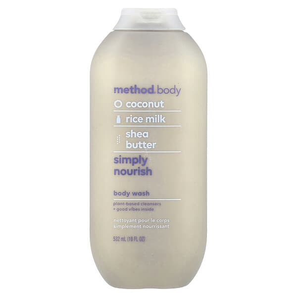Method, 바디 워시, 심플리 너리시, 532ml(18fl oz)