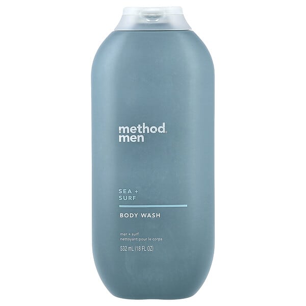 Method, Для мужчин, гель для душа, море и серфинг, 532 мл (18 жидк. унц.)