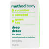Body, Deep Detox, Bar Soap, 6 oz (170 g)