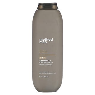 Method, Men, 2-In-1 Shampoo + Conditioner, Cedar + Cypress, 14 fl oz (414 ml)