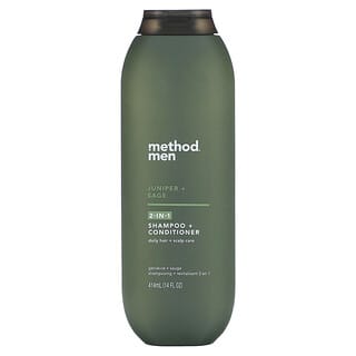 Method, Men, 2-In-1 Shampoo + Conditioner, Juniper + Sage, 14 fl oz (414 ml)