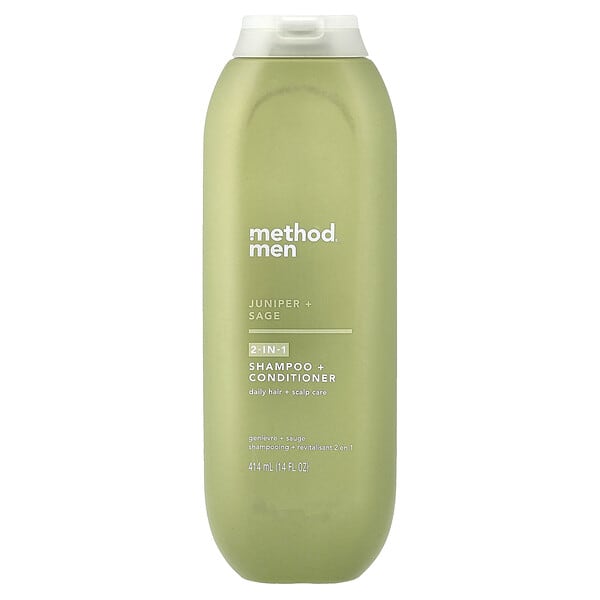 Method, 남성용, 2-In-1 샴푸 + 컨디셔너, 향나무 + 세이지, 414ml(14fl oz)
