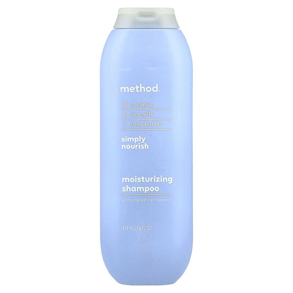 Method, 모이스처라이징 샴푸, 심플리 너리시, 414ml(14fl oz)
