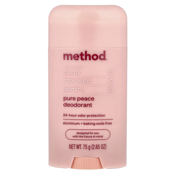 Method, 데오드란트, 퓨어 피스, 75g(2.65oz)