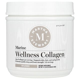 Martha Stewart Wellness, Collagène marin pour le bien-être, Non aromatisé, 405 g