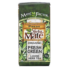 Mate Factor, Yerba Mate orgánica,verde fresco, té a granel, 12 oz (340 g)