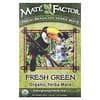Yerba Mate orgánica, Verde fresco, 24 bolsas de té, 2.96 oz (84 g)