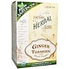 Organic Functional Herbal Blends, Ginger Turmeric with Black Pepper, 20 Tea Bags, (3.5 g) Each