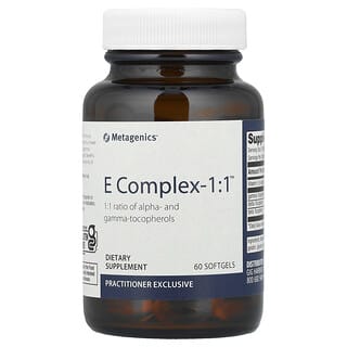 Metagenics, Complexe E—1:1™, 60 capsules à enveloppe molle