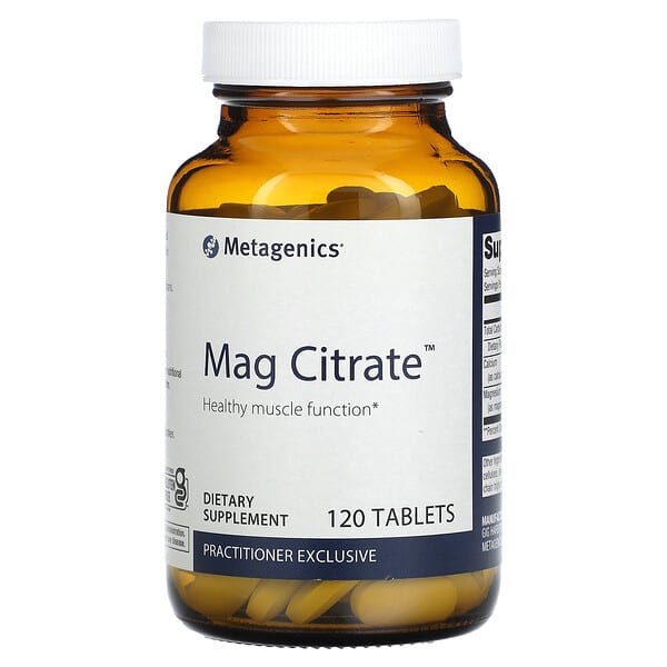 Metagenics, Citrato de magnesio`` 120 comprimidos